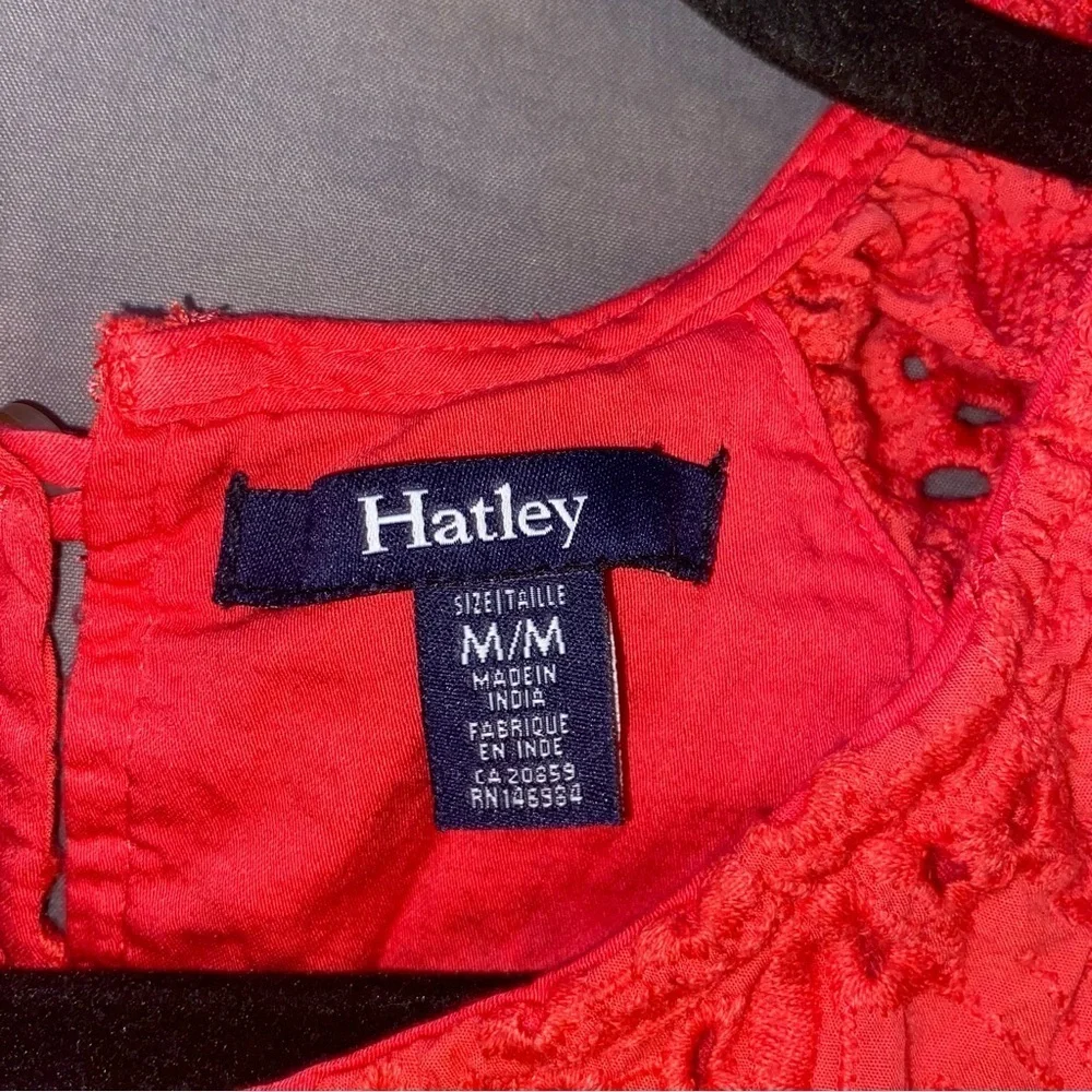 Women’s Hatley Kaia Eyelet Dress Medium Rouge Red - Picture 7 of 11